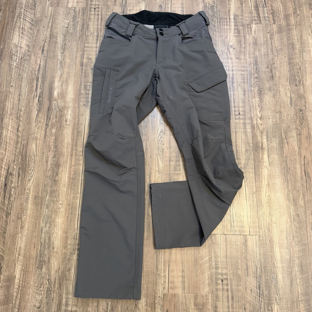 Truewerk Women's T2 Werkpant Pants Size 4 Gray Straight Cargo Workwear Casual